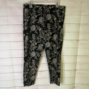 Soft Surroundings Floral Pull On Elastic Waistband Pants Size‎ PL